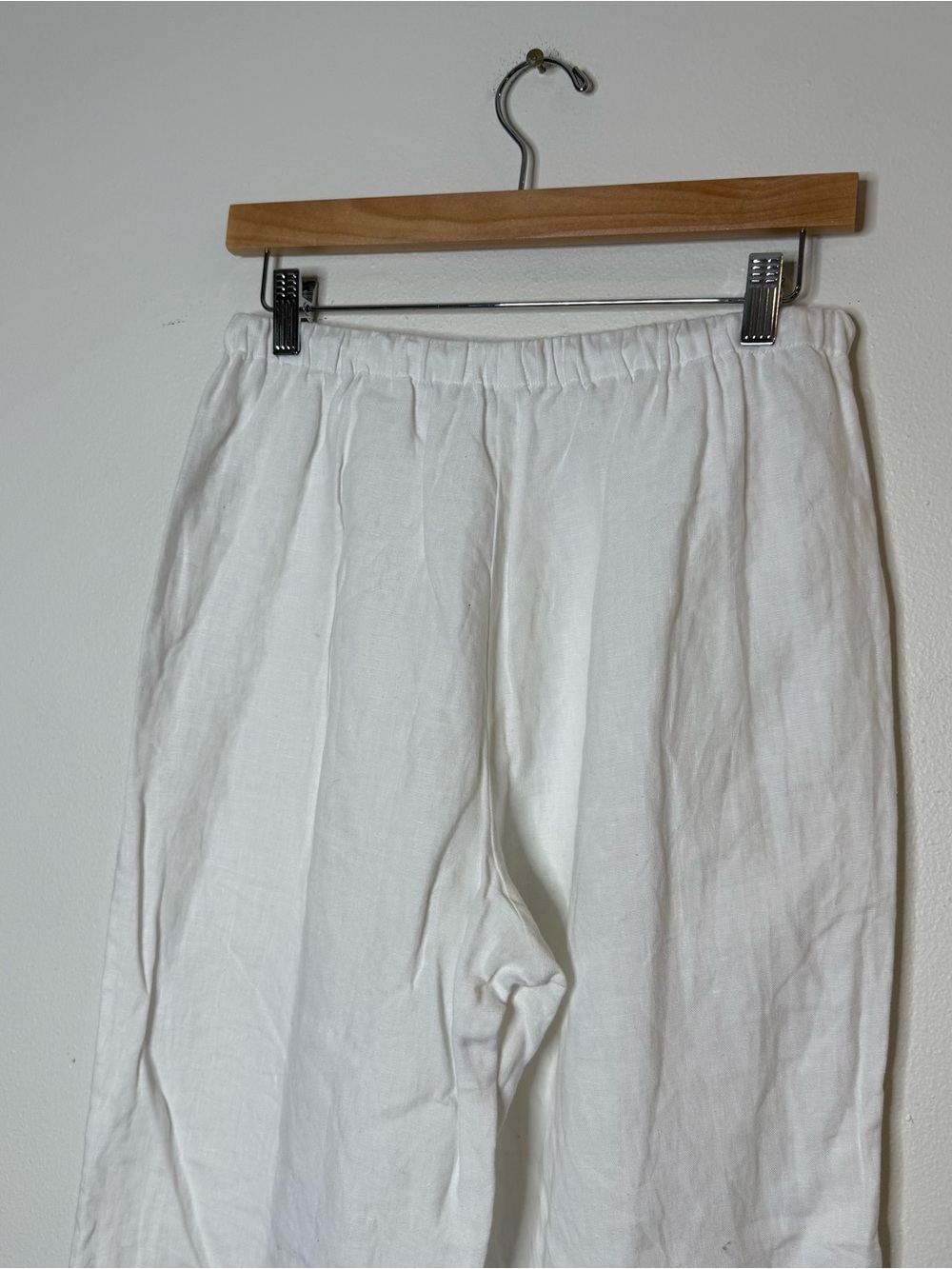 Reformation Olina 100% Linen Wide Leg Drawstring Waist Pull On Breezy Pant small - Picture 6 of 10